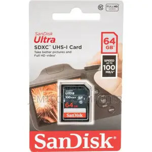Sandisk Ultra SDHCTM Card SDXCTM Card Upto 100mb/S 64gb