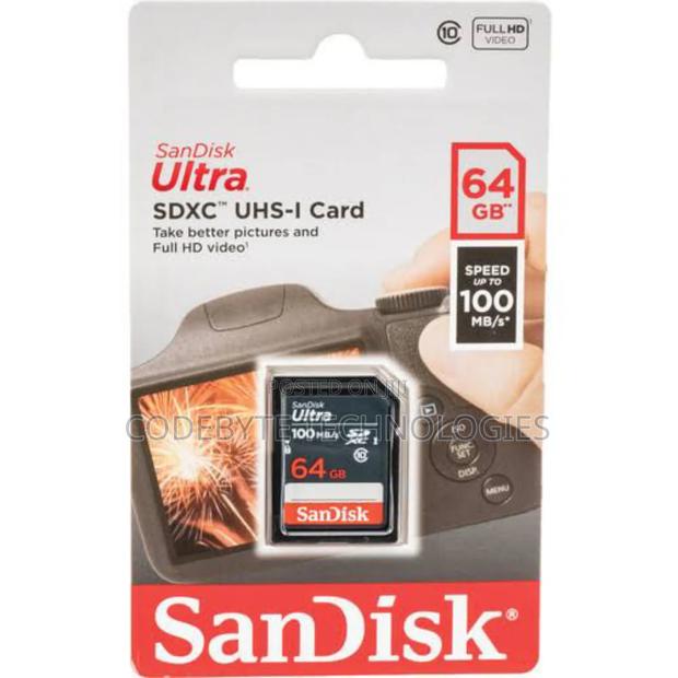Sandisk Ultra SDHCTM Card SDXCTM Card Upto 100mb/S 64gb