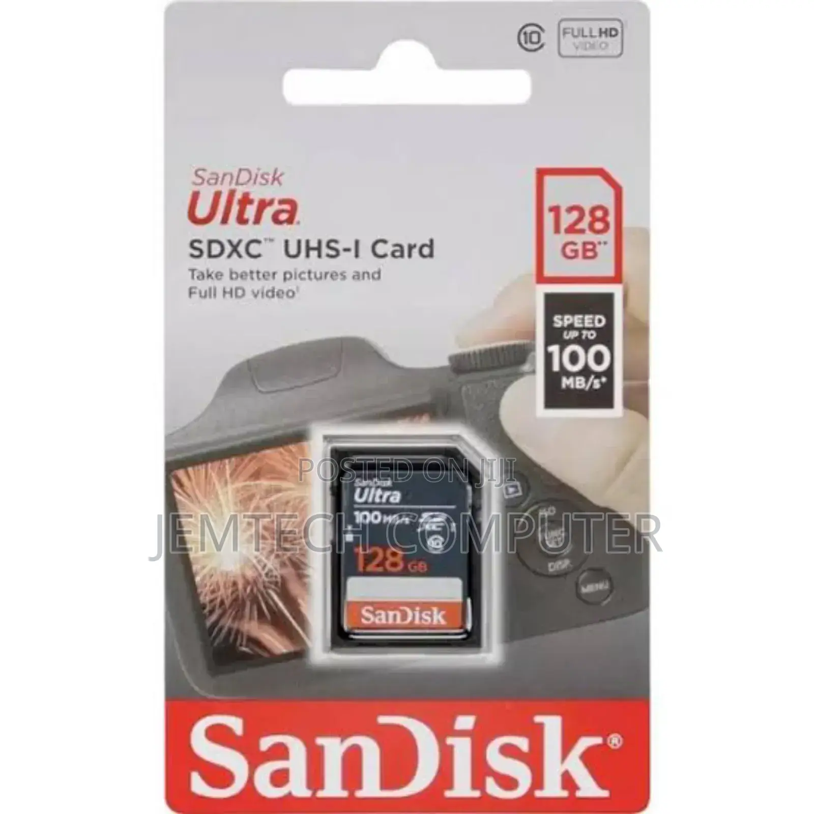 Sandisk Ultra SDHCTM Card SDXCTM Card Upto 100mb/S 128gb