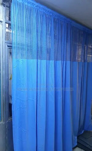 Blue Hospital Curtain