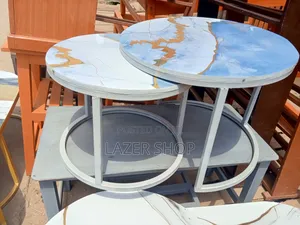 Grey Nesting Coffee Table Set