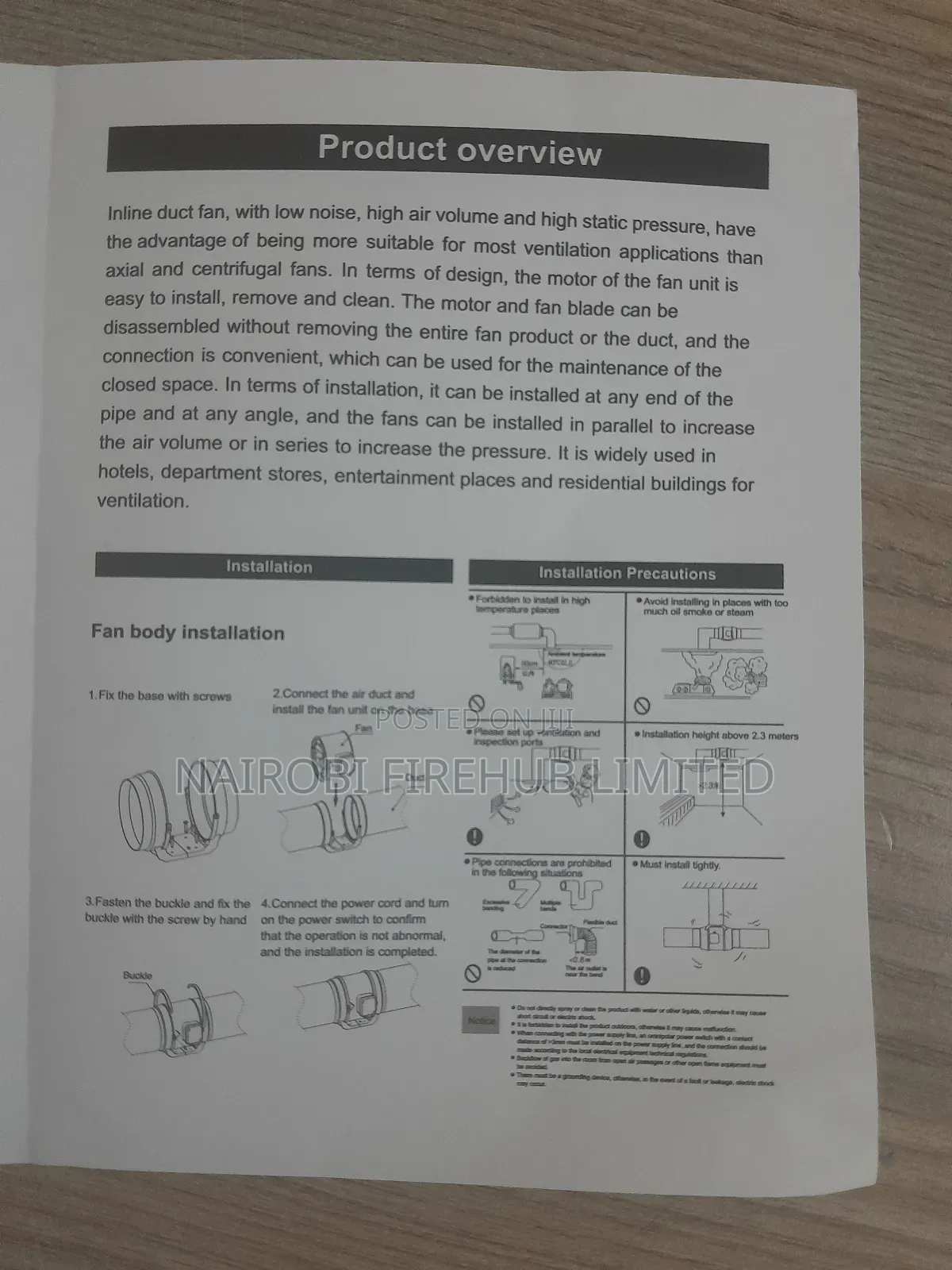 Inline Duct Fan 150p
