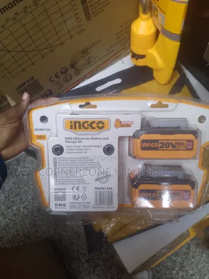 Ingco Lithium Ion Battery and Charger Kit 20v, 4a