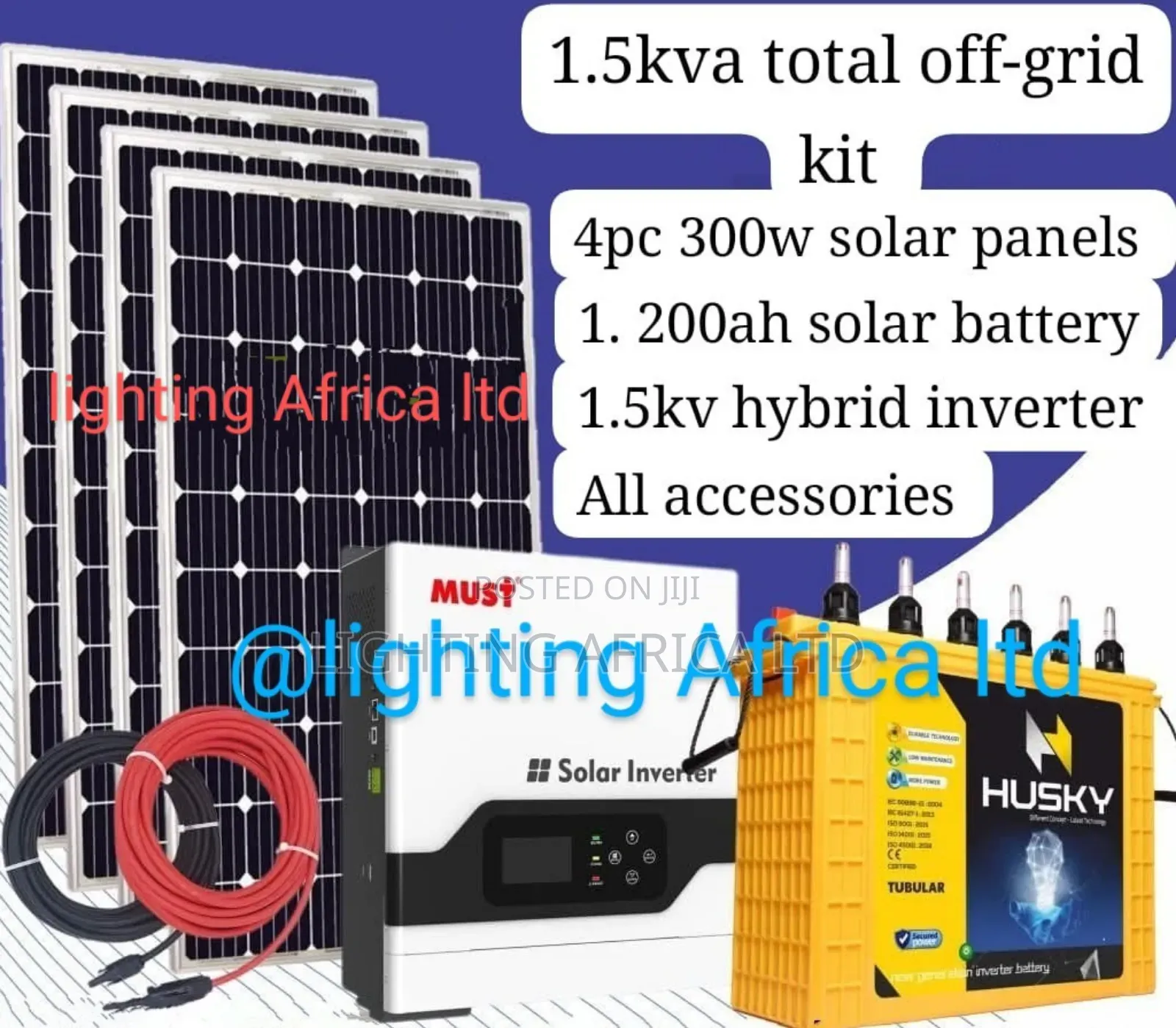 1500w Hybrid Total Off-Grid System With Free Installation
