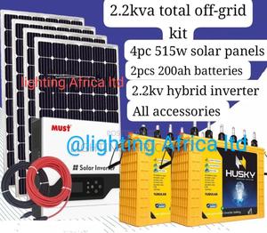 2200w Hybrid Total Off-Grid Solar System +Free Installation - thumbnail 2