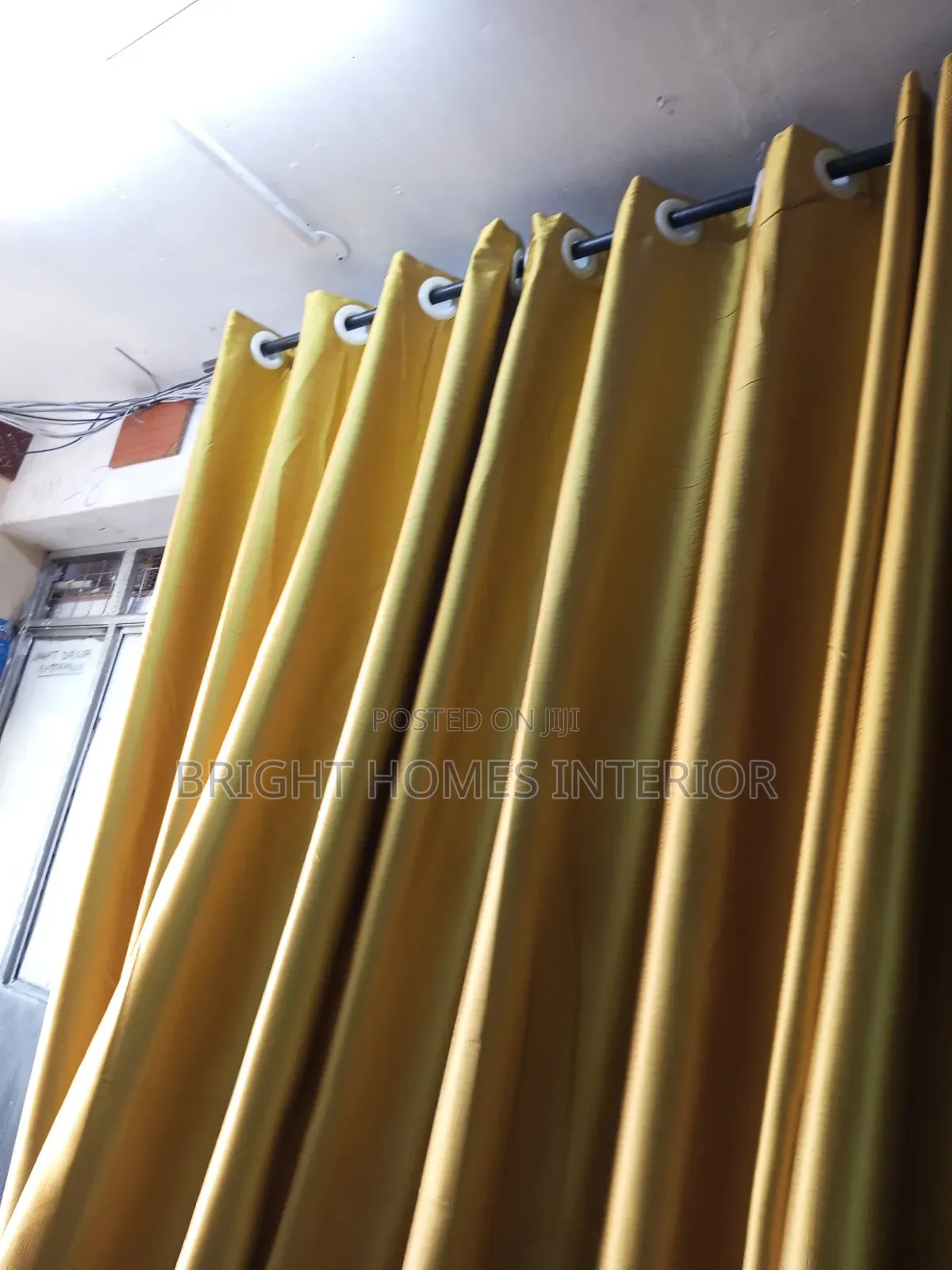 Mastered Yellow Blackout Curtains Available on Offer