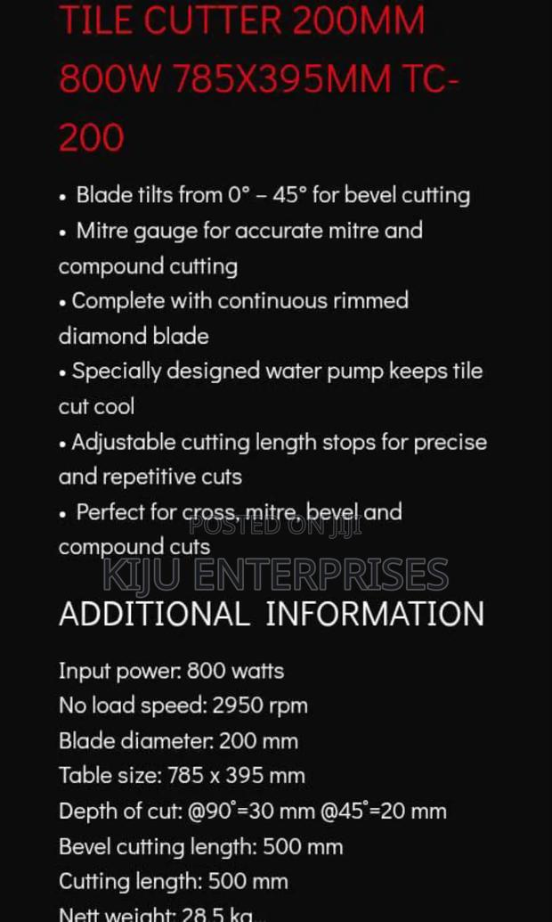 Tile Cutter Machine Ryobi Brand - thumbnail 2