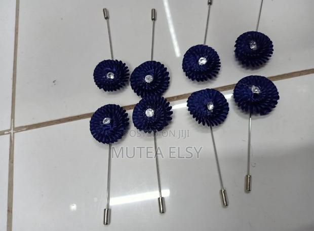 Navyblue With White Spots Lapel Pins - main view