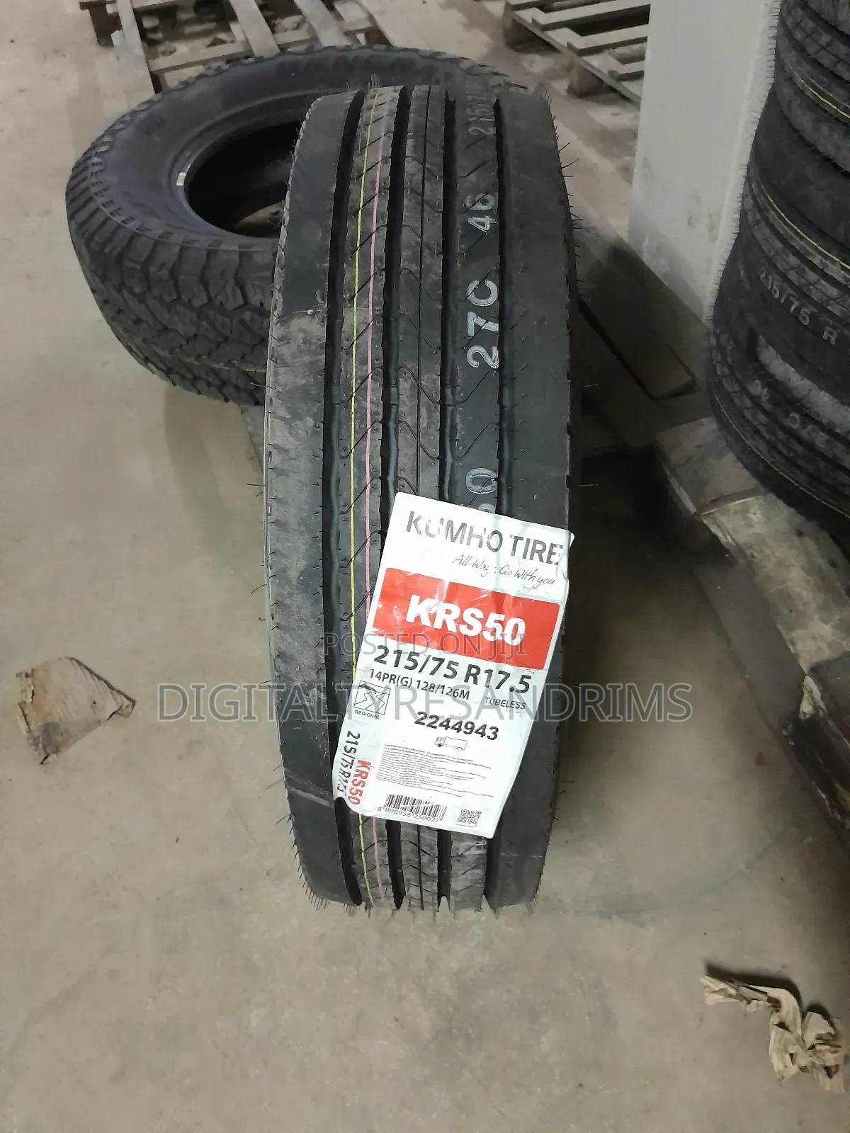 215/75r17.5 Kumho Tyres Brand New Made in Korea