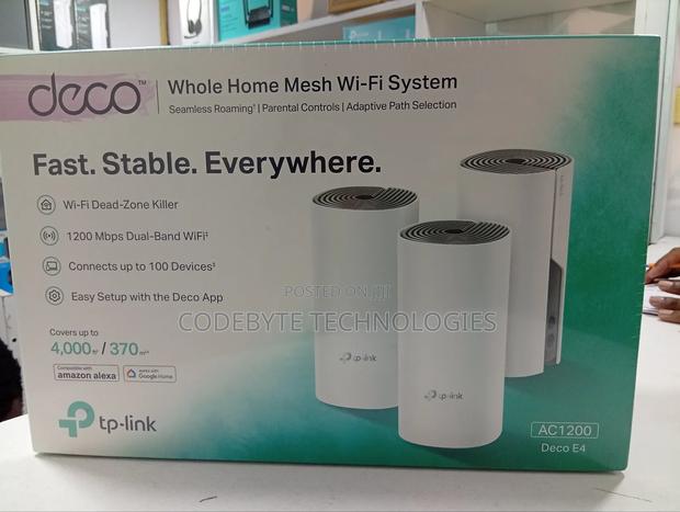 Tl-Deco E4 ∆° Tp Link Whole Home Mesh Wi-Fi System (3 Pack) - main view