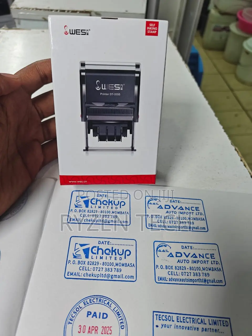 Selfinking Stamp With Logo/ Logo Company Stamp