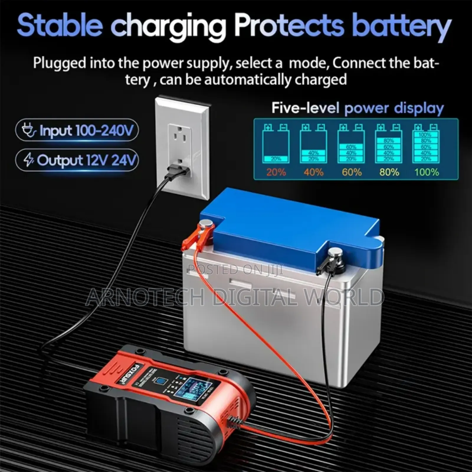 12/24v Smart Universal Battery Charger/ Repairer