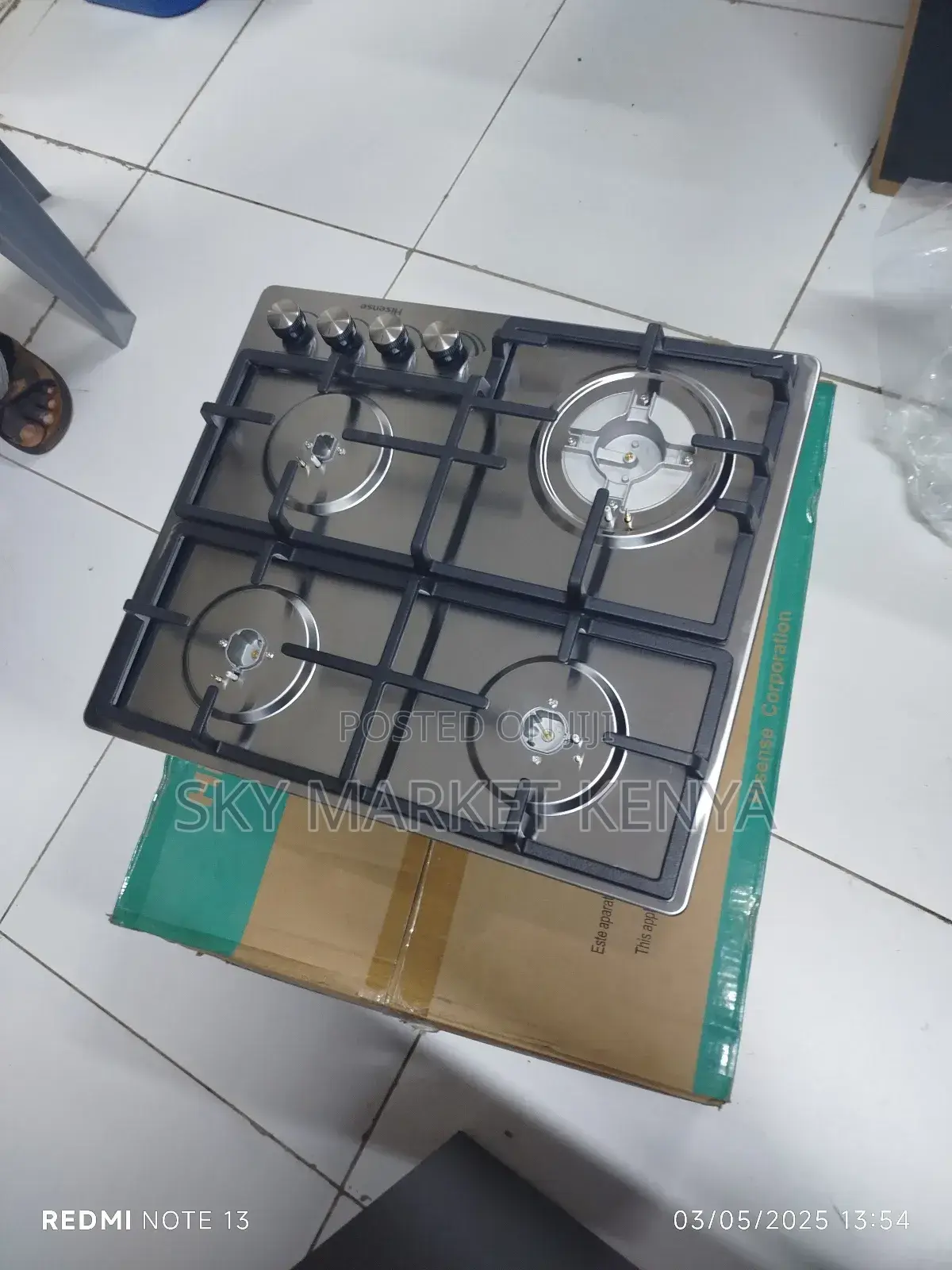 Hisense 60cm 4 Burner Hhu60gagr Gas Hob
