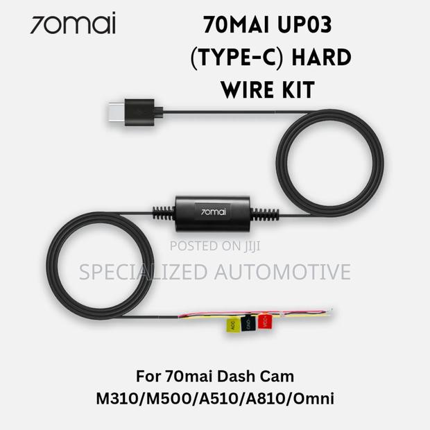 70mai Vehicle Dashcam Hardwire Kit Up03 Type-C