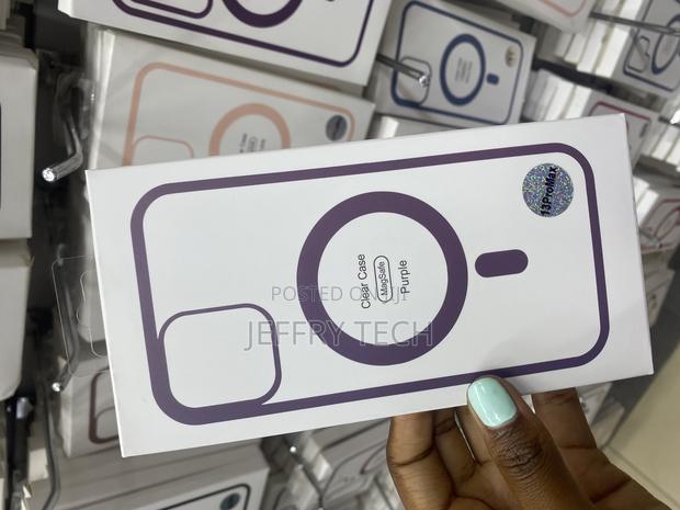 Wpcase Magsafe Transparent iPhone 13 Pro Max Case-Purple - thumbnail 2