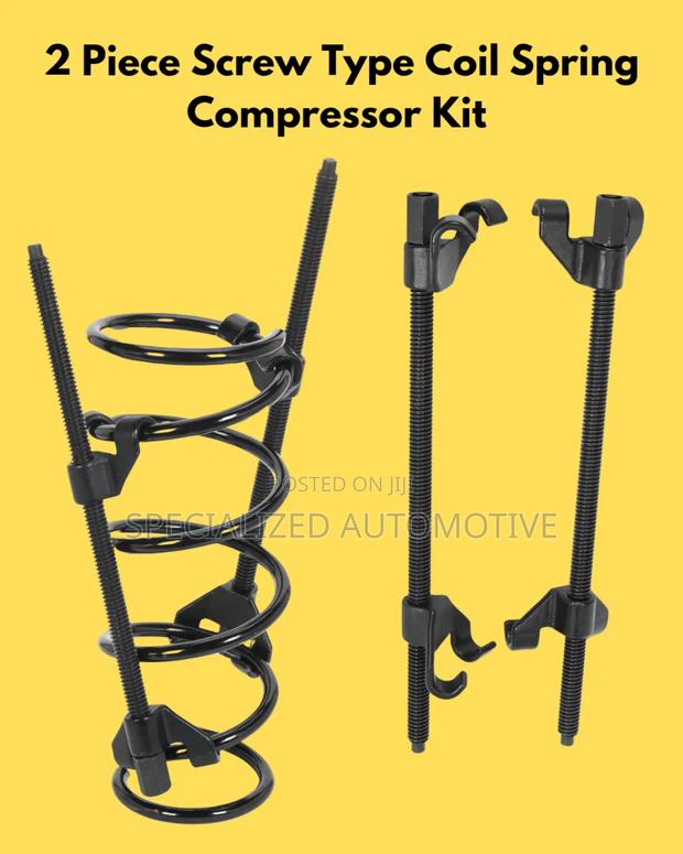2 Piece Screw Type Vehicle Strut Coil Spring Compressor Kit - main view
