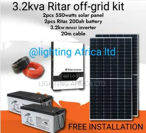 Perfect Rural 3.2kva Ritar Off-Grid Kit