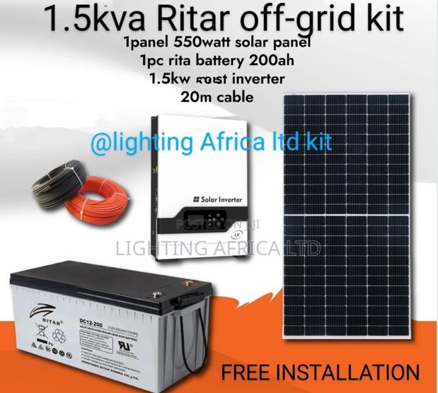 1.5 Kva Ritar Off-Grid Kit - main view