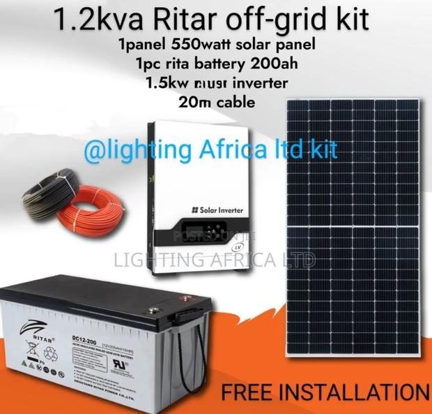 Rural Power 1.2kva Ritar Off-Grid Kit - main view