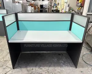 Workstation: U-Shaped Two-Person Office Workstation Desk