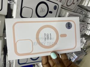 Oakxco iPhone 13 Pro Transparent Magsafe Case -Sandy Pink - thumbnail 2