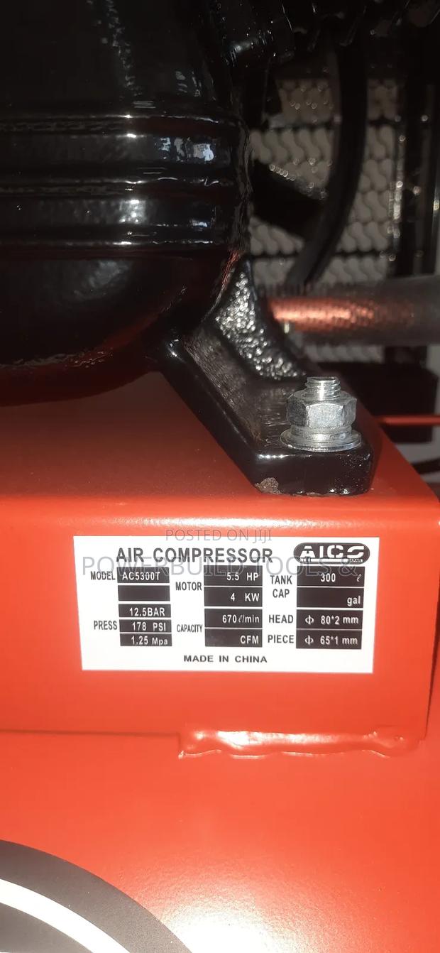 300l Three Phase 3 Piston Electric Compressor Aico Japan - thumbnail 3