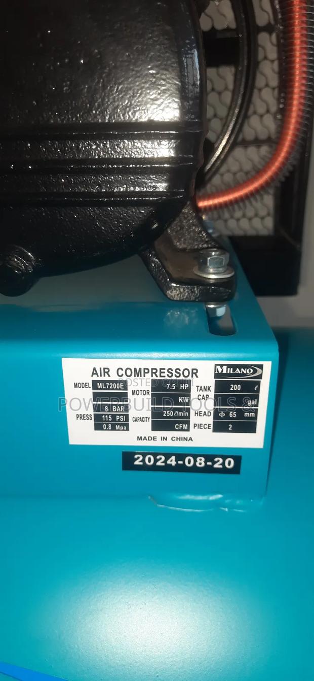Milano 200l Petrol Compressor With 7.5hp Engine - thumbnail 3
