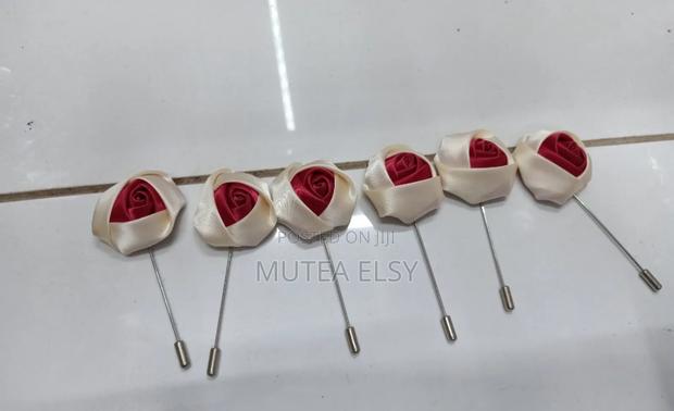 Off White Redwine Lapel Pins - thumbnail 2