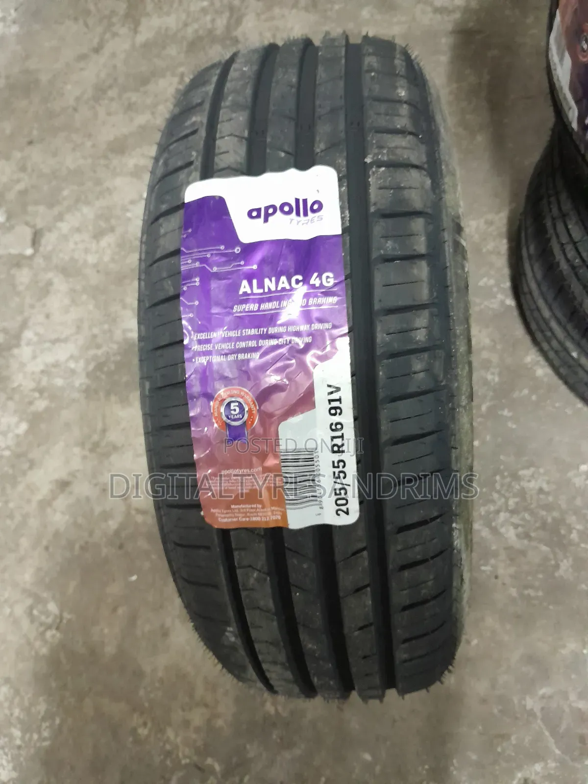 205/55r16 Apollo Tyres Brand New Made in India