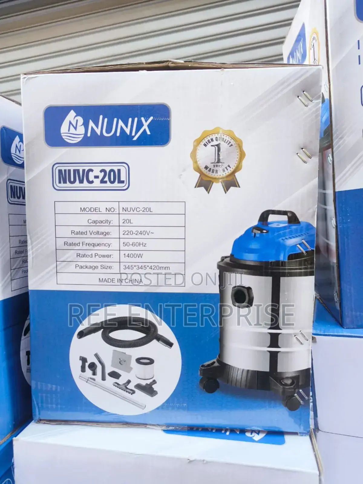 20 Litres Nunix Wet and Dry Vacuum Cleaner