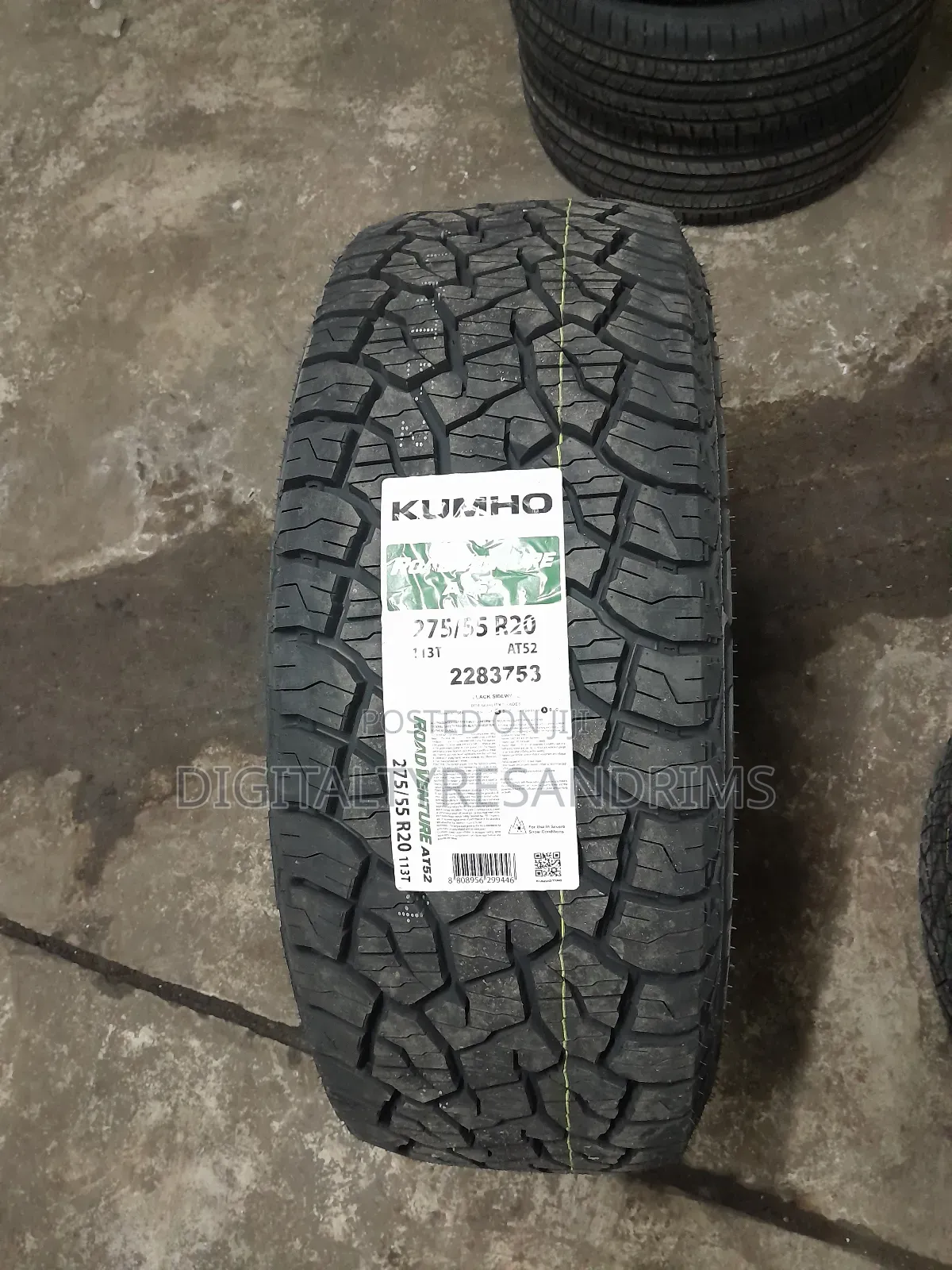 275/55r20 Kumho Tyres Brand New Made in Korea