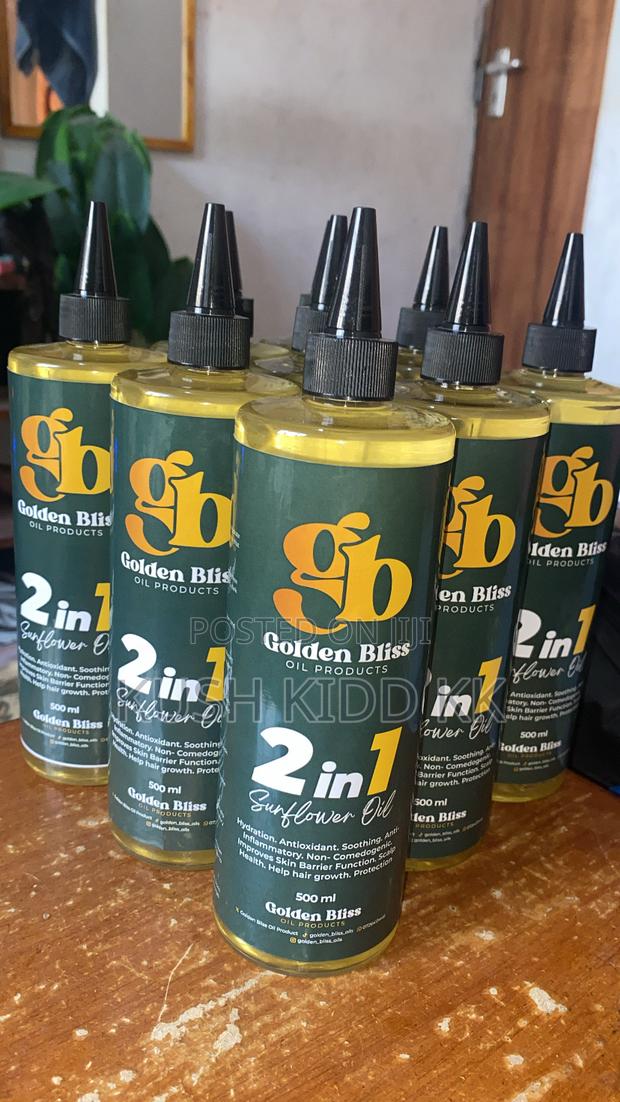 2 in 1 Hair and Skin Pure Organic Sunflower Oil