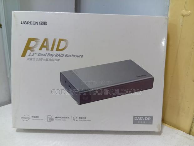 Ugreen 2.5′′ Sata Dual Bay Raid Hard Drive Enclosure – Cm381 - thumbnail 3