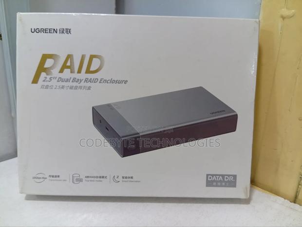 Ugreen 2.5′′ Sata Dual Bay Raid Hard Drive Enclosure – Cm381 - thumbnail 4