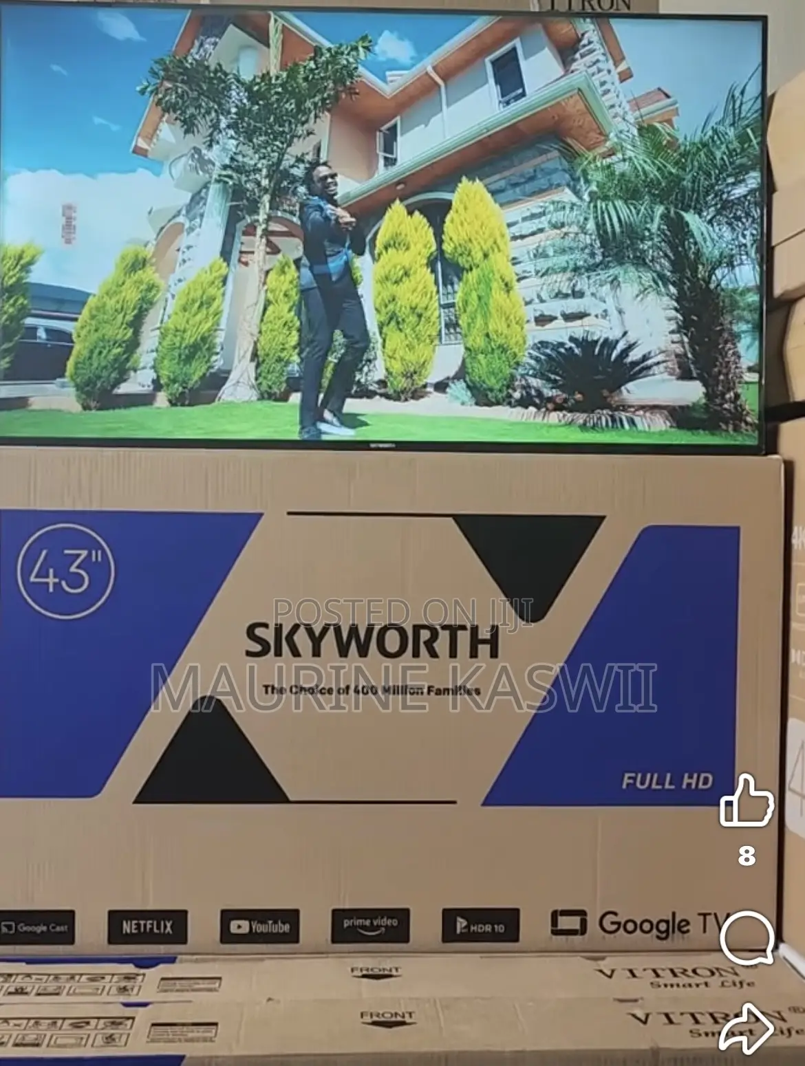 Skyworth 43 “ Full Hd Frameless Google Tv