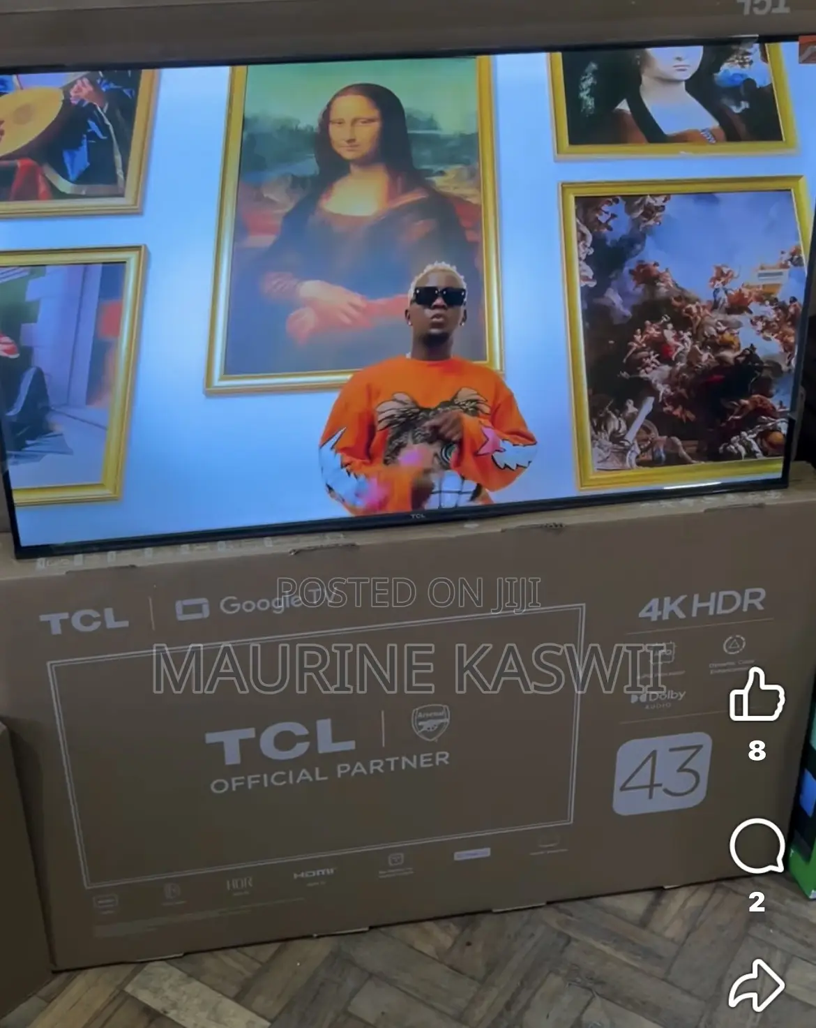 TCL 43” Inch Google Uhd (43 V6c ) 2025 Model