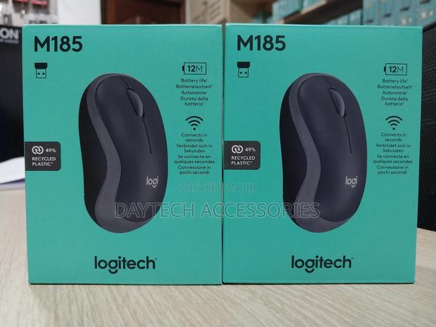 Logitech Compact Plug-and-Play Wireless Mouse M185 – Grey - thumbnail 2