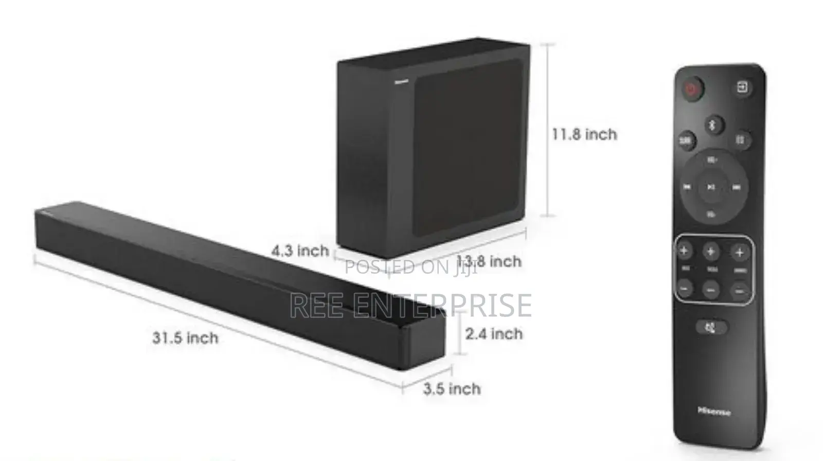 Soundbar Hisense 240 Watts 2.1ch Hs2100