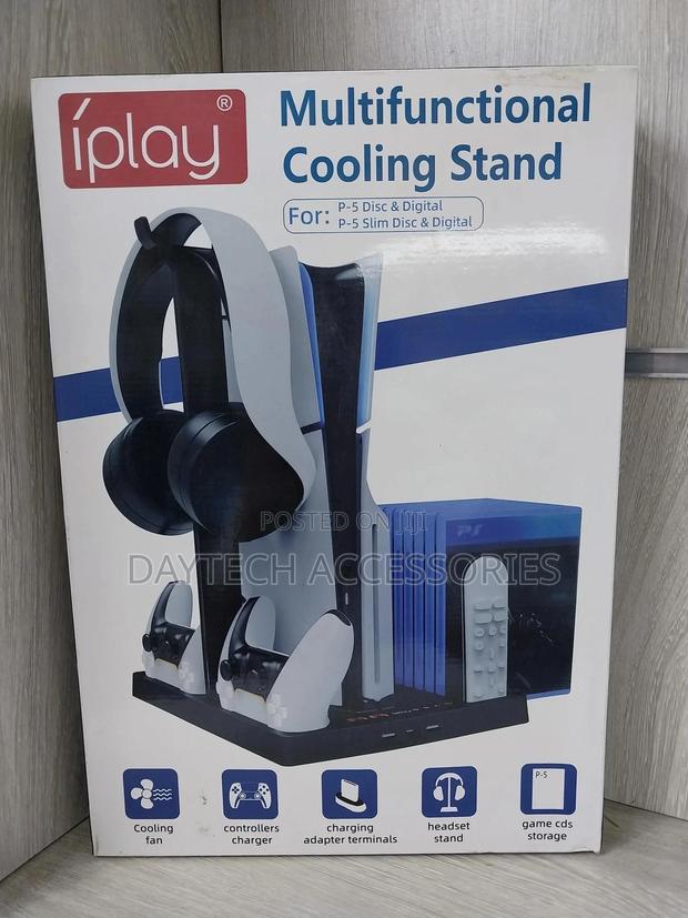 Iplay for Ps5 Host Cooling Station With Handle Charging Base