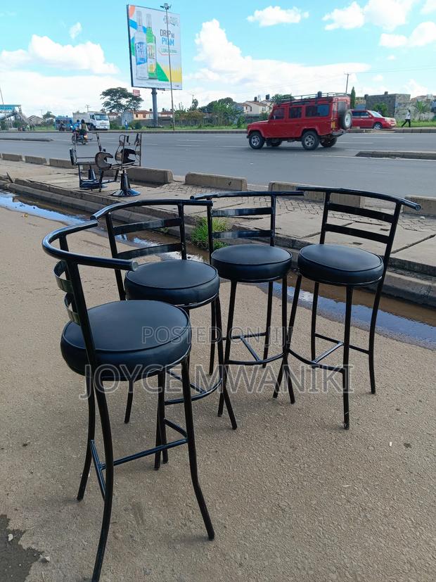 High Bar Stools, Black - thumbnail 2