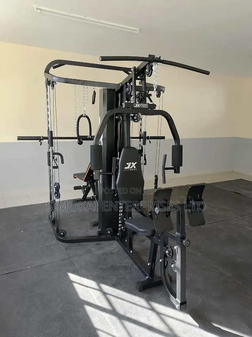 Gym Machine With Smith Machine Bar Cable Crossover