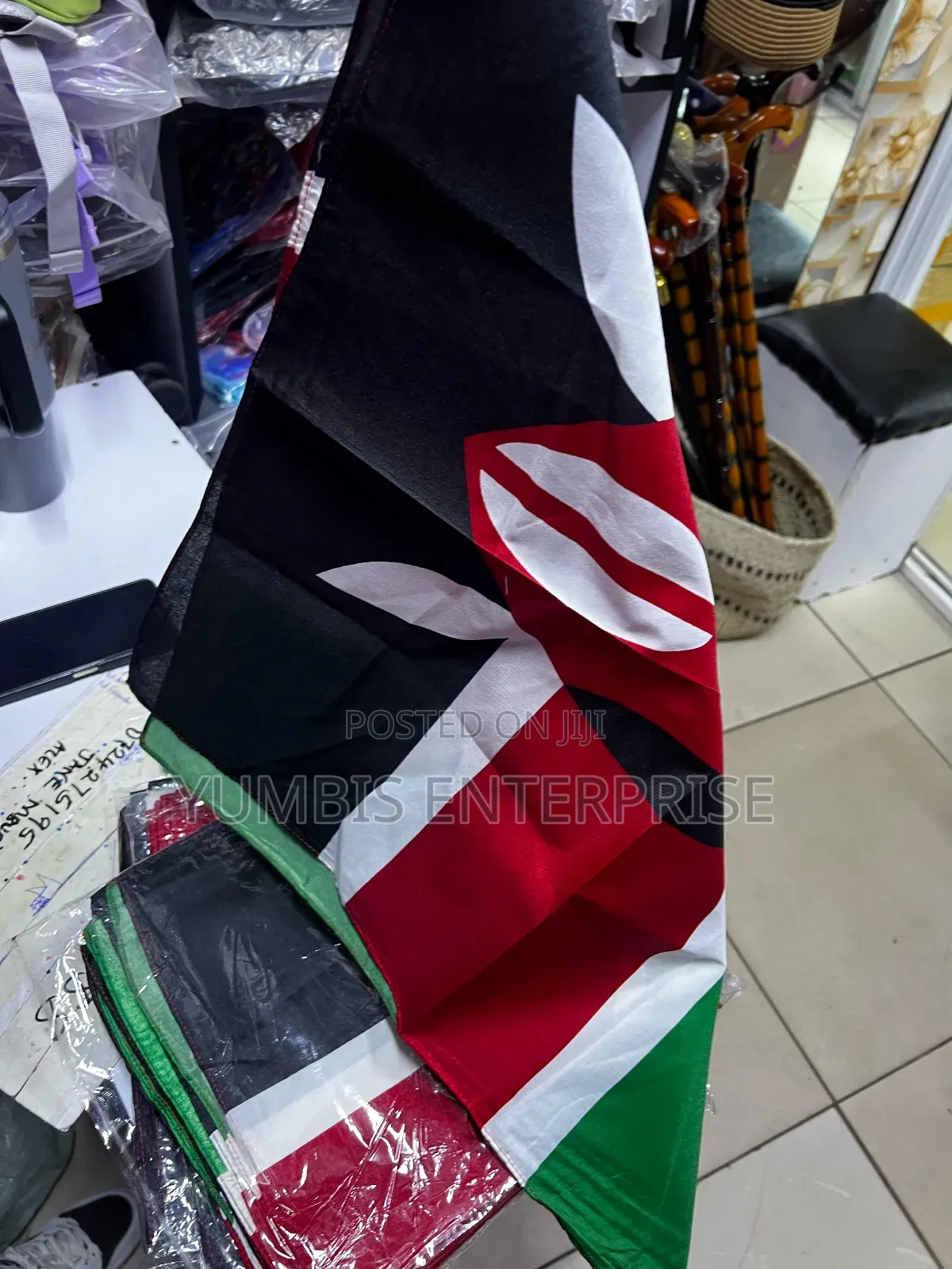 Kenya Flag Bandanas Size 30cm by 30cm at 1000