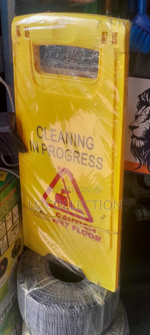 Cleaning in Progress Sign - main view