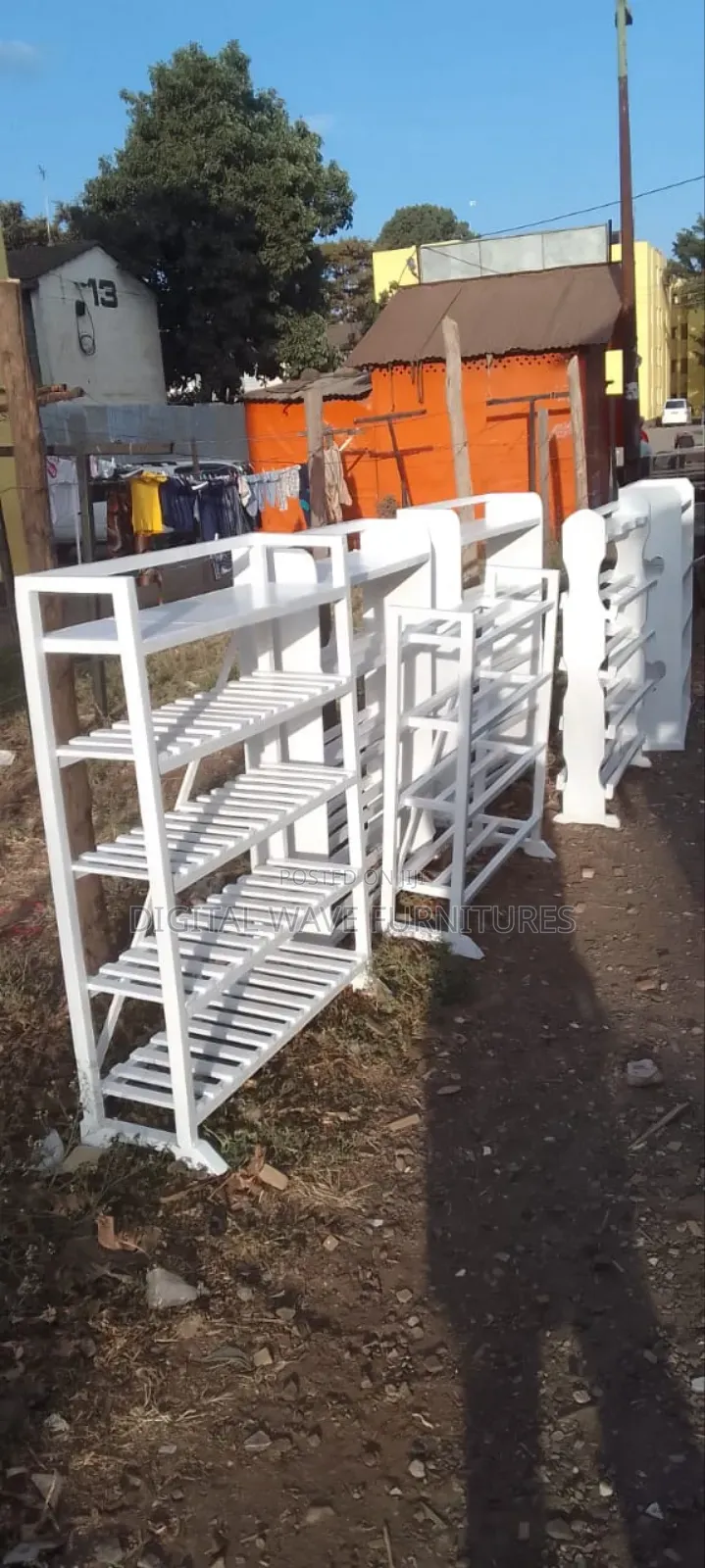 Classic White Shoe Racks