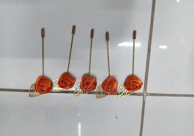 Bright Orange Lapel Pins - main view