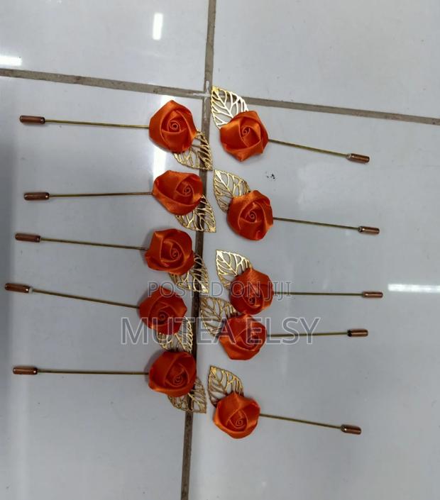 Bright Orange Lapel Pins - thumbnail 3