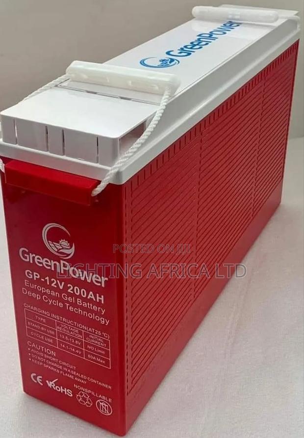 Green Energy Slim Gel Battery 200ah