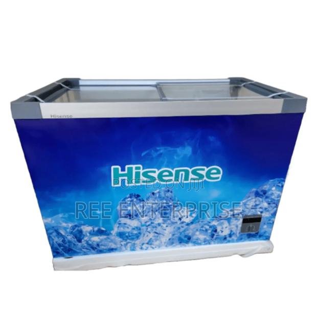 Glass Door Hisense 301 Litres Chest Freezer