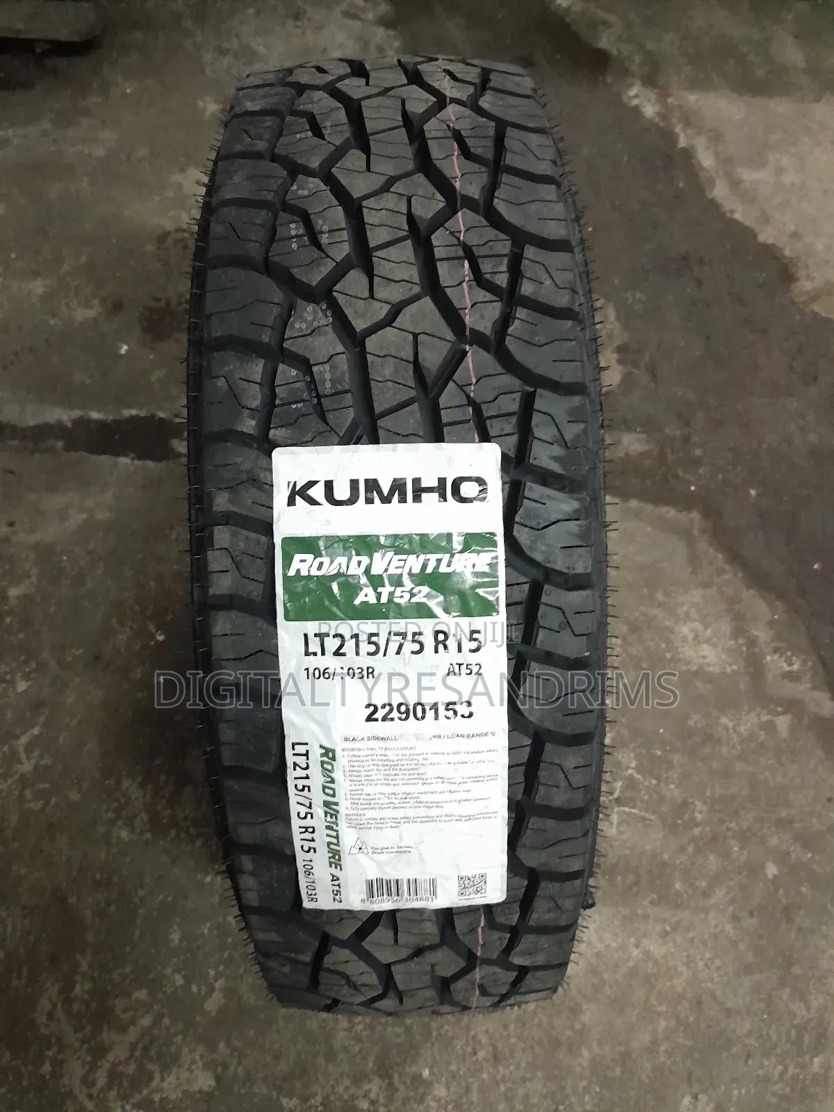 215/75r15 Kumho Tyres Brand New Made in Korea