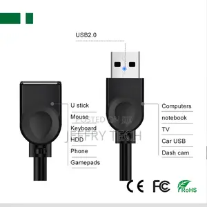 Cub2-Mf Usb 2.0 Male to Female Extender Cable